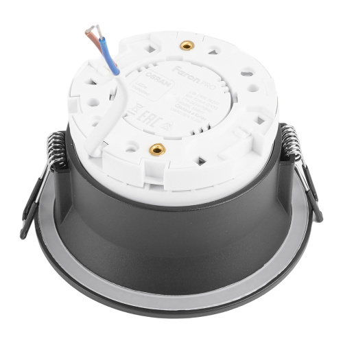 Светильник потолочный встраиваемый, 15W 230V GX53, черный, круг, без лампы, DL513 фото 3