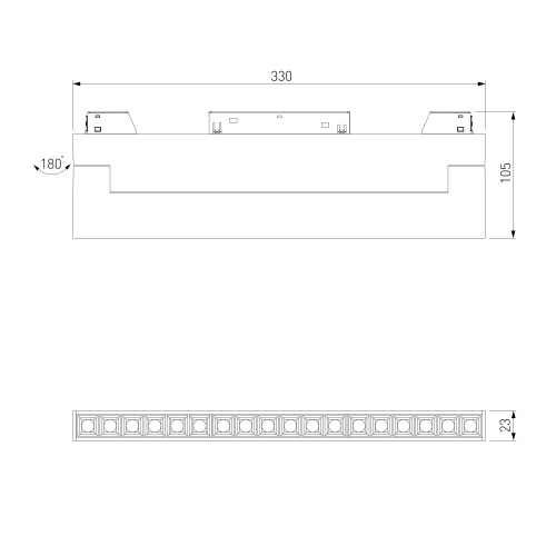 Slim Magnetic HL03 Трековый светильник 18W 3000K (черный) 85209/01 85209/01 фото 4