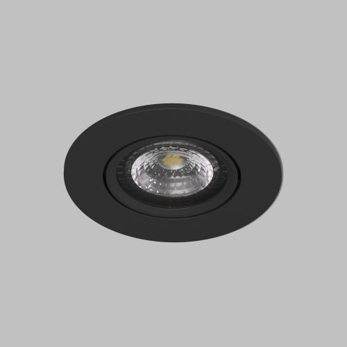 DK3020-BK Встраиваемый светильник, IP 20, 10 Вт, GU5.3, LED, черный, пластик фото 4