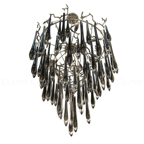 Люстра Cloyd SURINAM C14 / Ø70 см - серебро темн. - черн. стекло (арт.11288) Люстра Cloyd SURINAM C14 / Ø70 см - серебро темн. - черн. стекло (арт.11288)