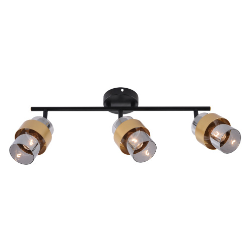 Настенно-потолочный свет Escada 1169/3A E14*40W Black/Gold Настенно-потолочный свет Escada 1169/3A E14*40W Black/Gold