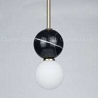 Подвесной светильник Cloyd AUSTA-C P1 / латунь - черн.мрамор (арт.11621)