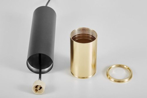 Подвесной светильник Lumina Deco Tuba LDP 1101-300 BK+GD фото 2