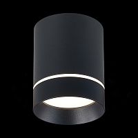 ST115.442.12 Светильник потолочный Черный LED 1*12W 4000K 840Lm Ra>90 120° IP20 D79xH100 170-240V Накладные светильники