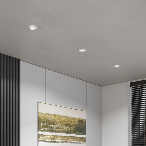 Светильник встраиваемый светодиодный Even белый 25094/LED фото 5