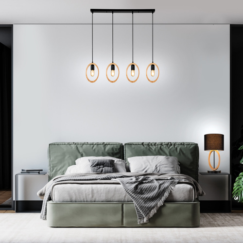 Подвесной светильник Escada 10196/4 E27*40W Black фото 2