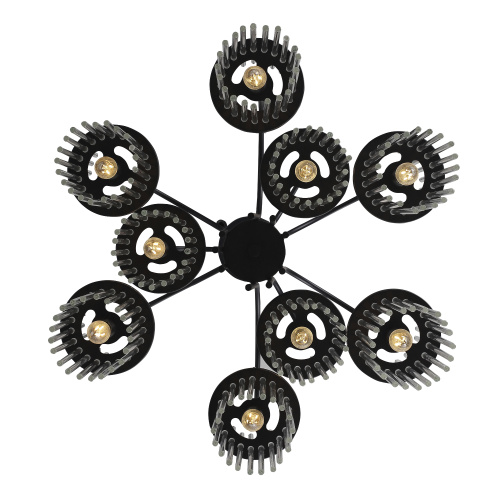 SL6145.403.09 Светильник подвесной ST-Luce черный/прозрачный E14 9*40W TASSE фото 2 SL6145.403.09 Светильник подвесной ST-Luce черный/прозрачный E14 9*40W TASSE фото 2