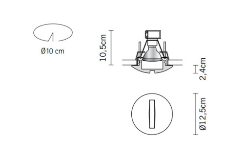 Встраиваемый светильник D27F0301 фото 3
