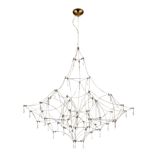 SL6601.213.114 Светильник подвесной ST-Luce Золотистый/Прозрачный LED 114*0,5W 3000K GRAVETTA фото 4