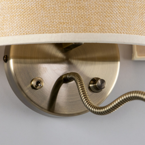 Citilux Декарт CL704306 Бра с бежевым абажуром и диммером фото 14 Citilux Декарт CL704306 Бра с бежевым абажуром и диммером фото 14