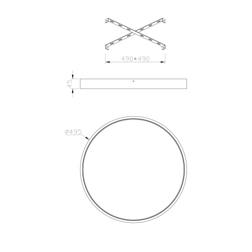 Настенно-потолочный свет Escada 10226/SG LED*43W Moon фото 5