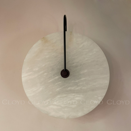 Бра Cloyd AXIOM-B W1 / Ø30 см - алебастр - черный (арт.20334) Бра Cloyd AXIOM-B W1 / Ø30 см - алебастр - черный (арт.20334)