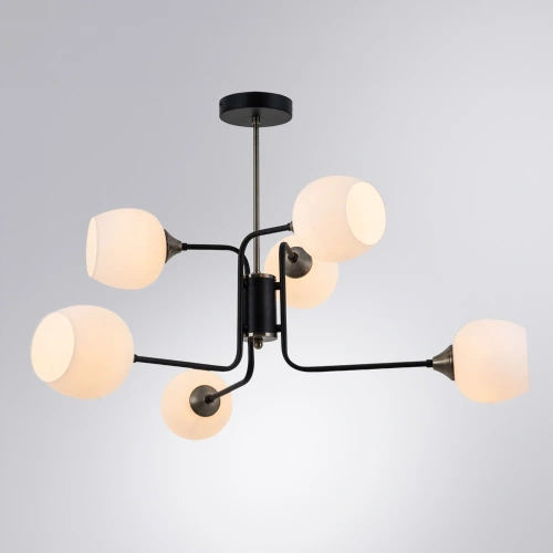 Люстра на штанге Arte Lamp SKAT A3564PL-6BK фото 2 Люстра на штанге Arte Lamp SKAT A3564PL-6BK фото 2