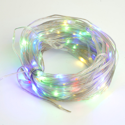 Светодиодная гирлянда Feron CL579 линейная Роса (на плоском проводе) 220V мультиколор c питанием от сети фото 3