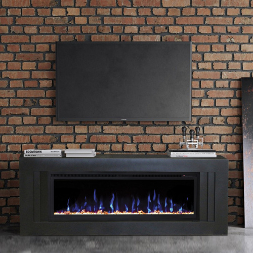 Электрокамин RealFlame Stockholm 50 BLM черный с очагом Saphir 50 фото 7