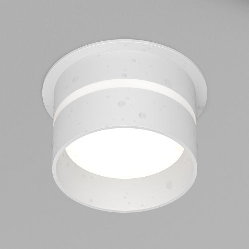 DK2404-WH Встраиваемый светильник влагозащ., IP 44, до 15 Вт, GU10, белый, алюминий фото 4