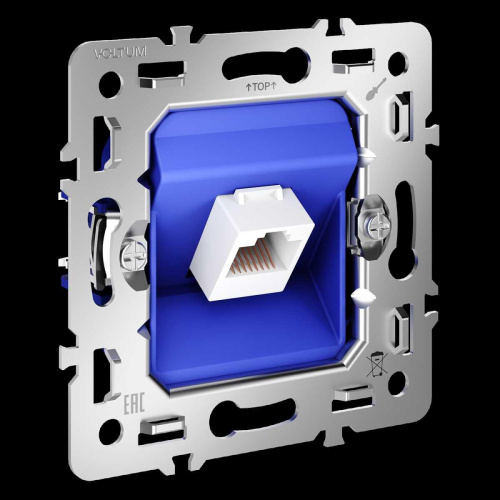 Механизм розетки компьютерной RJ45 кат.6 S70 Voltum VLS0601M Механизм розетки компьютерной RJ45 кат.6 S70 Voltum VLS0601M