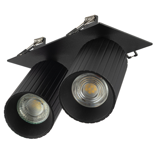 Citilux AXEL CL512D21R Спот поворотный встраиваемый двойной Чёрный Рифлёный фото 7 Citilux AXEL CL512D21R Спот поворотный встраиваемый двойной Чёрный Рифлёный фото 7