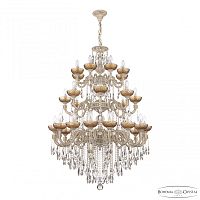 Люстра с хрустальными подвесками AL79101/16+8+8/300/3d B WMG P Amber/M-1F Bohemia Ivele Crystal (Богемия Ивеле Кристалл)