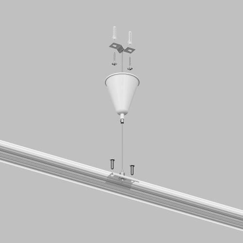 TR1105-WH Подвесная система для треков, 1,5 м, белый фото 4