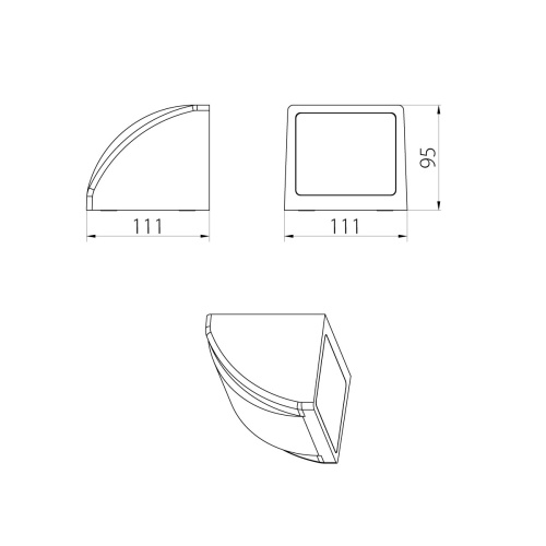 Настенный фонарь Natural Concepts, Арт. NC-003056-DG фото 7