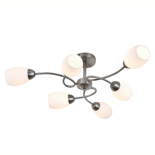 Светильник на штанге 150007/6R E27*60W Satin nickel