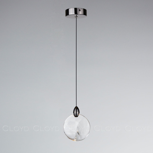 Подвесной светильник Cloyd GLOCK-B P1 / Ø12 см - черный (арт.12603)