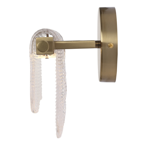 SL6021.201.06 Светильник настенный ST-Luce золотистый/прозрачный LED 1*6W 3000K VOILE фото 6