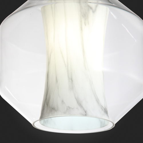 SL1169.113.01 Подвес ST-Luce Черный/Прозрачный, Белый E27 1*40W MARMO фото 3