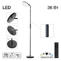 Citilux SOLO CL804061 LED Торшер с пультом Чёрный