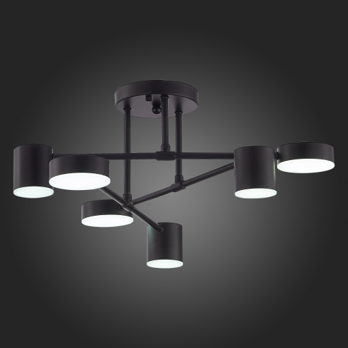 SLE201042-06 Светильник потолочный Черный/Черный LED 6*7W 4000K NOBEL фото 8