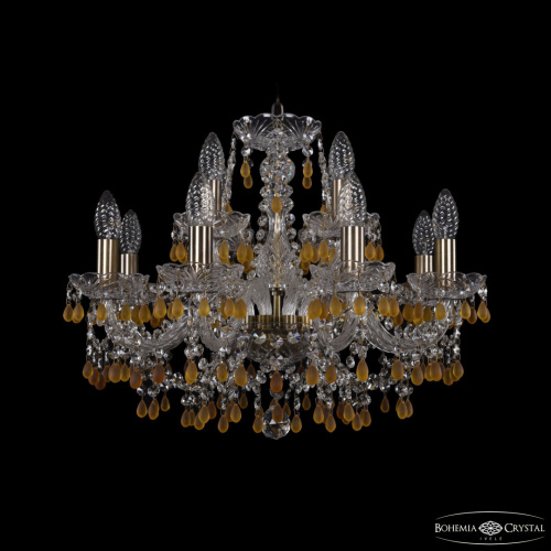 Люстра хрустальная 1410/8+4/195 Pa V1003 Bohemia Ivele Crystal (Богемия Ивеле Кристалл)