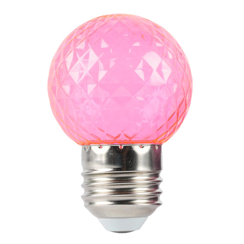 Лампа светодиодная Feron LB-385 Шарик розовый прозрачный E27 1W 230V фото 2