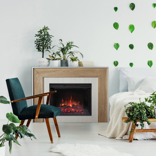 Электрокамин RealFlame Jersey 25,5 WT с очагом Sparta 25,5 LED фото 6