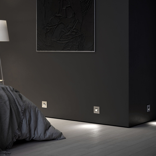 Поворотная встраиваемая LED подсветка Turn (серебряный) W1154706 фото 3