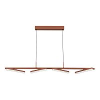 SL1018.603.04 Светильник подвесной ST-Luce терракотовый/прозрачный LED 1*32W 4000K EUCLIDICS