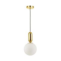 4669/1 PENDANT ODL20 393 золотой/белый Подвес E27 1*40W (тип лампы СВЕЧА ) 220V OKIA