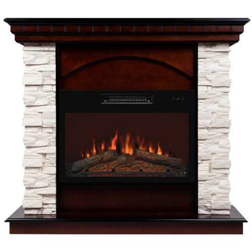 Каминокомплект ELFORD/РАЛЬФ Античный дуб с очагом Электроочаг KENDAL/КЕНДАЛ 24