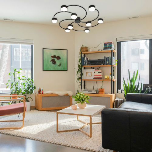 Потолочный светильник Escada 1180/9P GX53*15W Black фото 2