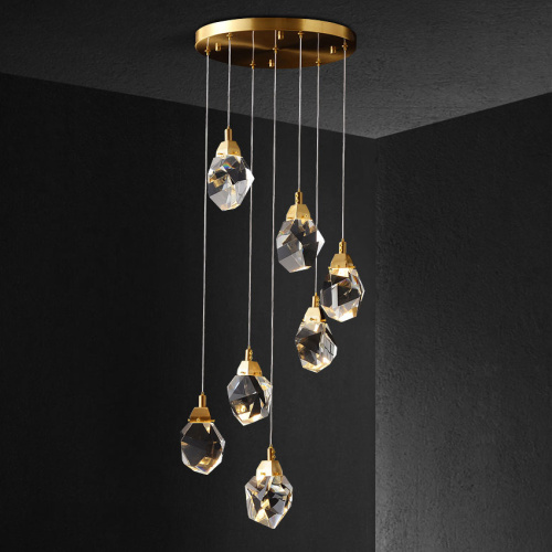 Подвесной светильник 9701P/7R brass фото 2