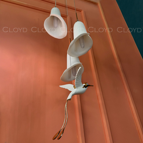 Подвесной светильник Cloyd OSANNA P3 / Ø28 см - керамика - белый (арт.11888) фото 3