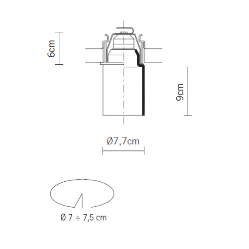 Встраиваемый светильник D14F1701 фото 2