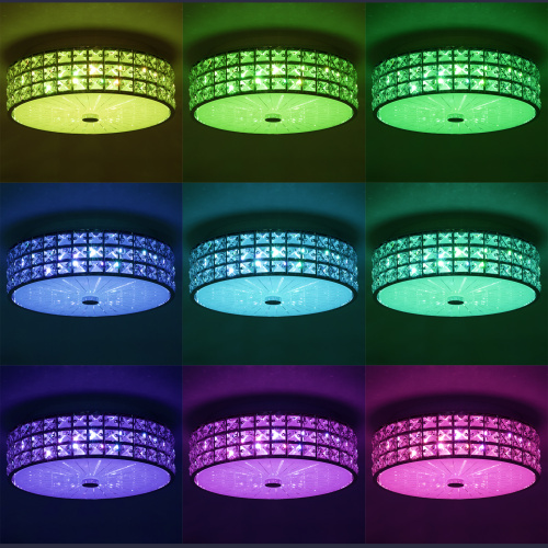 Citilux Портал CL32413G1 LED RGB Люстра хрустальная с пультом Хром фото 10 Citilux Портал CL32413G1 LED RGB Люстра хрустальная с пультом Хром фото 10