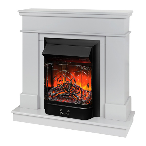 Электрокамин RealFlame Selena STD GR платиновый с очагом Majestic Lux Black RC фото 2