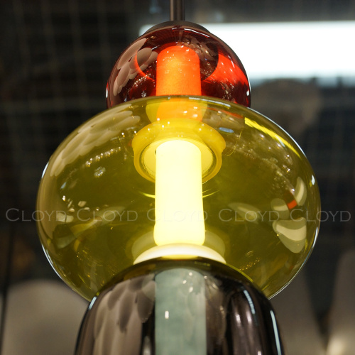 Подвесной светильник Cloyd SUPERNOVA-A P1 / выс. 40 см - 3 яруса - черный - красн. стекло (арт.11405) фото 4 Подвесной светильник Cloyd SUPERNOVA-A P1 / выс. 40 см - 3 яруса - черный - красн. стекло (арт.11405) фото 4