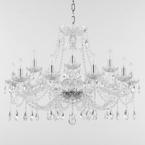Люстра хрустальная 107/10+5/300 Ni Bohemia Ivele Crystal (Богемия Ивеле Кристалл) фото 2 Люстра хрустальная 107/10+5/300 Ni Bohemia Ivele Crystal (Богемия Ивеле Кристалл) фото 2