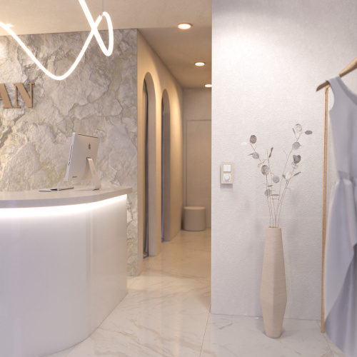 Рамка из поликарбоната на 2 поста Slab айвори софт W0022962 фото 2