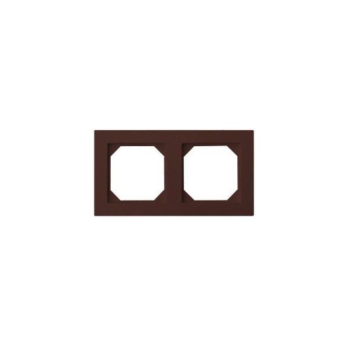 Рамка 2-постовая Liregus Epsilon коричневый 28-147