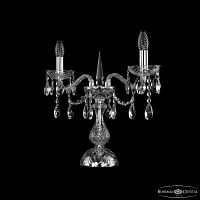 Настольная лампа хрустальная 1413L/2/141-39 Ni Bohemia Ivele Crystal (Богемия Ивеле Кристалл)