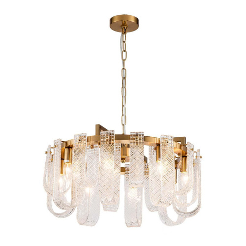 Подвесная люстра Indigo BRINA 12027/8P Brass V000364 Подвесная люстра Indigo BRINA 12027/8P Brass V000364